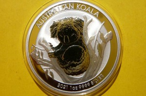 1$ AUSTRALIA 2021 MIŚ KOALA SREBRO 999 UNCJA