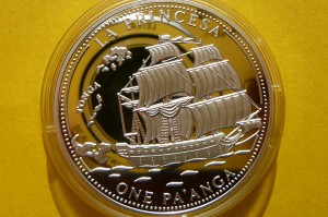 PAANGA TONGA 1993 ŻAGLOWIEC LA PRINCESA Ag Oz+CER