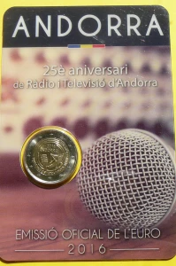 2 EURO ANDORA 2016 - 25 ROCZNICA RADIA I TELEWIZJI