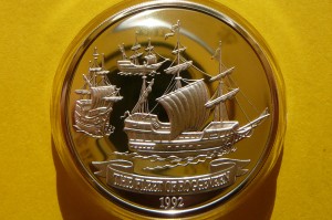 10$ SAMOA 1992 ŻAGLOWIEC ROGGEVEEN Ag 925 Oz +CERT