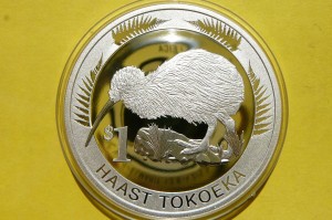 1$ NOWA ZELANDIA 2008 KIWI SREBRO 999 UNCJA PROOF