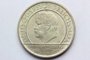 3 MARKI WEIMAR 1929 F HINDENBURG KONSTYTUCJA Nr 3