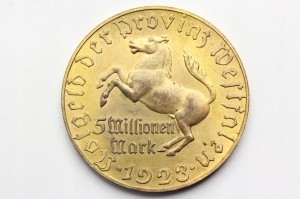 5 MLN MAREK NIEMCY WESTFALIA 1923 STEIN KOŃ nr.2