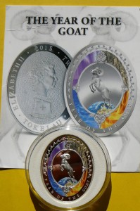 2$ TOKELAU 2015 BARAN ROK KOZY CZTERY ŻYWIOŁY Ag