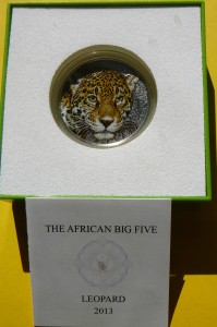 1000 FR KAMERUN 2013 LAMPART WIELKA PIĄTKA Ag 999