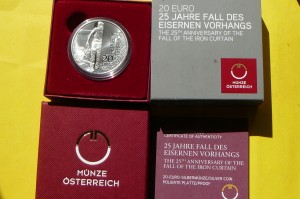 20 EURO AUSTRIA 2014 25 LAT UPADEK ŻELAZNA KURTYNA