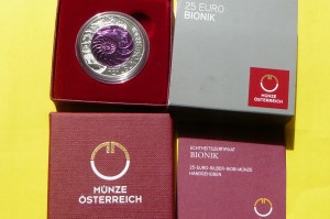 25 EURO AUSTRIA 2012 BIONIKA SREBRO + NIOB darklis
