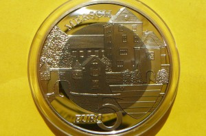 5 EURO LUKSEMBURG 2011 ZAMEK MERSCH Ag 925 RZADKA