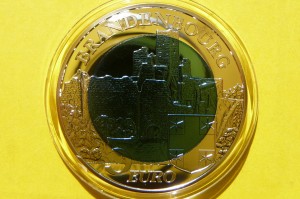 5 EURO LUKSEMBURG 2015 ZAMEK BRANDENBOURG Ag NIOB