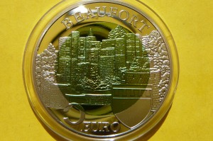 5 EURO LUKSEMBURG 2013 ZAMEK BEAUFORT RZADKA Ag+CE