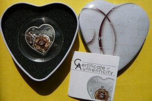 5$ COOK 2014 WALENTYNKI SERCE MIŁOŚĆ 3D RZADKA Ag