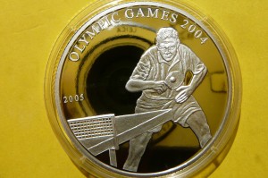 500 TUGRIK MONGOLIA 2005 TENIS OLIMPIADA RZADKA Ag