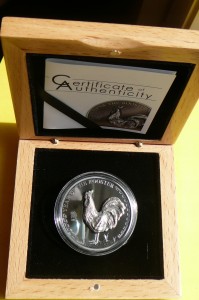 500 TUGRIK MONGOLIA 2017 ROK KOGUTA ZODIAK RZADKA