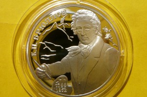 2 RUBLE ROSJA 1999 ROCZNICA KARŁ BRIUŁŁOW PORTRET