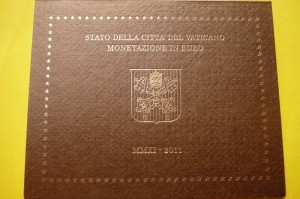 KMS EURO WATYKAN 2011 PAPIEŻ BENEDYKT XVI MENNICZE