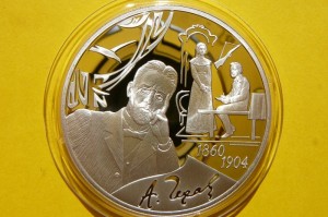 3 RUBLE ROSJA 2010 - 150 ROCZNICA URODZIN CZECHOWA