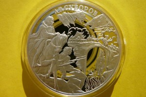 3 RUBLE ROSJA 2000 MARSZ SUWOROWA w SZWAJCARII UNC