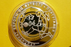 3 RUBLE ROSJA 2004 - PIŁKA NOŻNA ME 2004 -Ag 34,6g