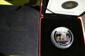 20$ KANADA 2004 ZATOKA FUNDY - Ag 999 -Oz- ZŁOCONA