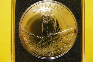 5$ KANADA 2012 - PANTERA PUMA - SREBRO 999 - UNCJA