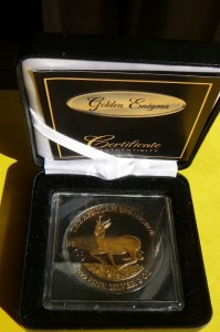 1000 FR GABON 2015- AFRICAN SPRINGBOK-Ag/Au 999 Oz