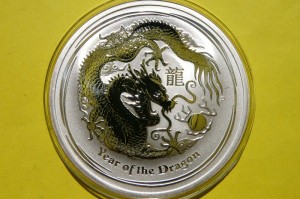 1/2$ AUSTRALIA 2012 ROK SMOKA DRAGON LUNAR Ag 999