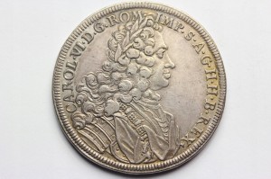 TALAR AUSTRIA 1713 - ŚW. CES KAROL VI - B.RZADKA!!