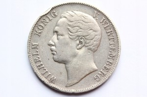 TALAR WIRTEMBERGIA 1859 WILHELM ORYG STAN! darklis