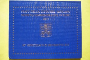 2 EURO WATYKAN 2007 PAPIEŻ BENEDYKT XVI 80 URODZIN
