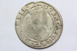 SZÓSTAK POLSKA 1665 AT -JAN II KAZIMIERZ -STAN 3-