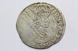 SZÓSTAK POLSKA 1661 TT - JAN II KAZIMIERZ -STAN 3