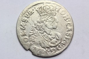 SZÓSTAK POLSKA 1662 TT - JAN II KAZIMIERZ -ST.3++