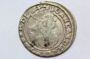 SZÓSTAK POLSKA 1667 AT - JAN II KAZIMIERZ -ST.3+