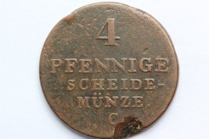 4 PFENNIGE 1831 BRAUNSCHWEIG CALENBERG HANNOVER 3+