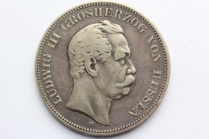 5 MAREK KAISERREICH HESJA 1875 - LUDWIG III STAN! 