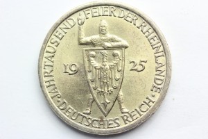  3 REICHSMARK WEIMAR 1925 -A- 1000 LAT NADRENII 2
