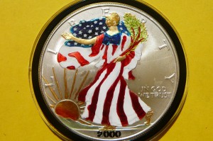 1$ USA 2000 EAGLE BOGINI PORY ROKU WIOSNA Ag Oz 2