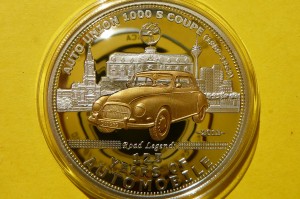 5$ PALAU 2013 AUTO UNION 1000 S COUPE Ag/Au 925+CE