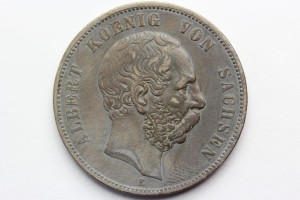 5 MAREK KAISERREICH SAKSONIA 1875 E ALBERT STAN!!!