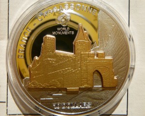 10$ COOK 2010 CARCASSONNE FRANCJA Ag 999 Oz +CE