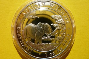 100 SHILL SOMALIA 2019 SŁOŃ AFRYKA SREBRO 999 UNCJA