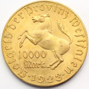 10000 MAREK NIEMCY WESTFALIA 1923 STEIN KOŃ Nr.3