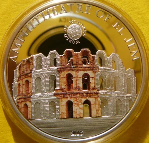 5$ PALAU 2016 TUNEZJA AMFITEATR w AL-DŻAMM CUDA ŚWIATA