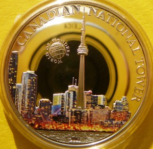 5$ PALAU 2011 CN TOWER TORONTO KANADA CUDA ŚWIATA
