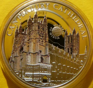  5$ PALAU 2015 ANGLIA KATEDRA CANTERBURY CUDA ŚWIATA