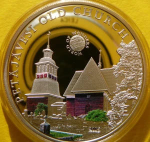  5$ PALAU 2015 FINLANDIA KOŚCIÓŁ PETAJAVESI CUDA ŚWIATA