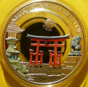  5$ PALAU 2012 JAPONIA CHRAM ITSUKUSHIMA CUDA ŚWIATA