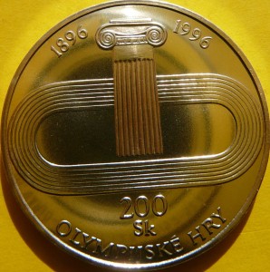 200 KORON SŁOWACJA 1996 REPREZENTACJA OLIMPIJSKA