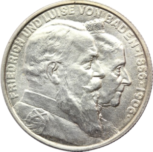 2 MARKI BADENIA 1906 ZŁOTE GODY FRYDERYK I i LUIZA Nr.21