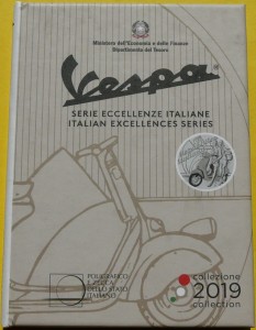 5 EURO WŁOCHY 2019 VESPA BIAŁA IKONA STYLU RZADKA